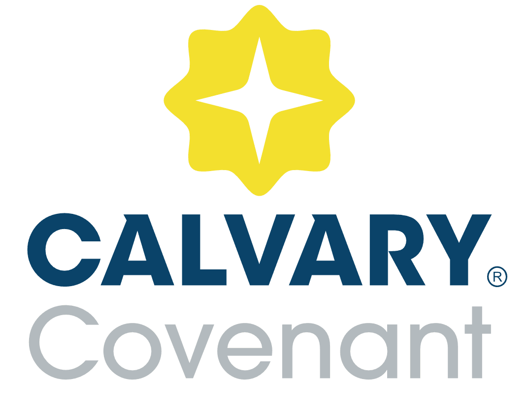Covenant Stacked Lockup - Full Color A (Yellow Star, Navy Calvary) - Large R Cropped